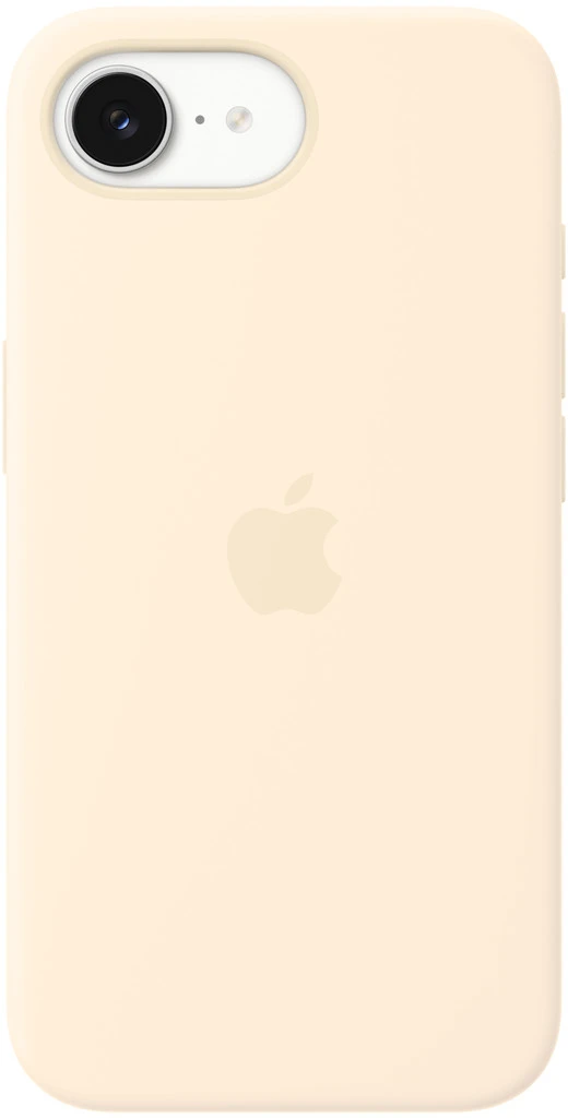 Apple iPhone 17e Silikon Case mit MagSafe Vanille